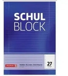 Brunnen Schulblock Notizblock A4 50 Blatt Lineatur 27