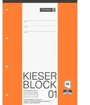 Brunnen KIESER-Block A4 Lineatur 1 mit blauem Rand