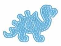 Hama 8215 - Stiftplatte Dinosaurier für Maxi-Bügelperlen, transparent