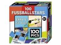 Carletto 20208047 - 100 PICS Fussballstars, Quiz-Box, Quiz-Spiel, Wort- und