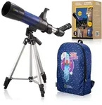 National Geographic 9101003 - Teleskop inkl. Backpack, Kinderteleskop mit