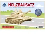 PEBARO 862 - Holzbausatz Panzer, 172 Teile, Holzkonstruktion zum Zusammenstecken