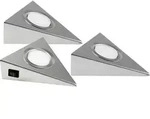 Heitronic GENUA LED-Unterbauleuchte 3er Set LED LED fest eingebaut 6W Warmwei&szlig;