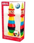 Brio Clown, Stapel-Turm aus Holz,