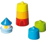 HABA Stapelspiel Leuchtturm aus Buchenholz
