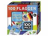 Carletto 20208046 - 100 PICS Flaggen, Quiz-Box, Quiz-Spiel, Wort- und Bilderrätsel