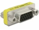 Delock 65001 VGA Adapter [1x D-SUB-Buchse 15pol. - 1x D-SUB-Buchse 15pol.] Gelb