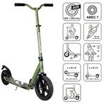 SIX DEGREES Aluminium Scooter All Terrain 300/205 mm olivgr&uuml;n