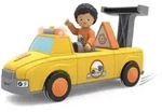 SIKU 0123 - Toddys Chris Carry, Abschleppwagen mit Figur, Click&Play