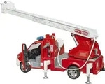 bruder 02673 MB Sprinter Feuerwehr mit Drehleiter, Pumpe und L+S Modul
