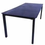 Aluminium Glas Gartentisch Balkontisch 189x90 cm