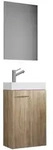 3-tlg G&auml;ste WC Waschplatz Waschtisch Slito Spiegel
