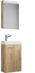 3-tlg G&auml;ste WC Waschplatz Waschtisch Slito Schrank
