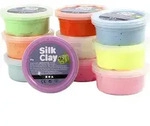 Creativ Company Silk Clay&reg;, Basic 2, sortierte Farben, 10x40 g