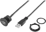 TRU Components USB-20-BK USB A Einbaubuchse 2.0 Inhalt: 1St.