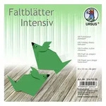 URSUS Falten Faltbl&auml;tter Uni intensiv, Plakatkarton, 65 g/m2, 15 x 15 cm,