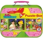 Puzzle Box Schmidt Spiele Bibi & Tina im Metallkoffer 2x60 2x100 Teile