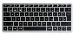 Satechi Slim X1 Mini Bluetooth&reg; Tastatur Deutsch, QWERTZ Anthrazit Multimediatasten,