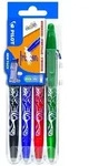 PILOT Tintenroller FriXion Ball 0.7 (M) Schwarz/Blau/Rot/Gr&uuml;n 4er Set2Go