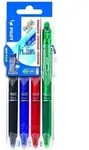 PILOT Tintenroller FriXion Clicker 0.7 (M) 4er Set2Go Classic