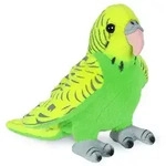 Teddy Hermann 94113 - Wellensittich, gr&uuml;n 13cm