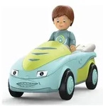 SIKU 0101 - Toddys, Freddy Fluxy, Spielzeugauto mit R&uuml;ckziehmotor und Spielfigur,