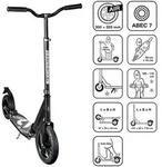 SIX DEGREES Alu Scooter All Terrain schw