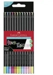 Faber-Castell Buntstifte Black Edition, Neon + Pastell, 12er Set
