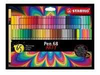 Premium-Filzstift - STABILO Pen 68 - ARTY - 65er Pack - mit 65 verschiedenen Farben