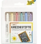 Folia Kreidestifte Set BASIC, 6 Kreidestifte, farbig sortiert