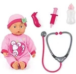 Bayer Design 93378AA - Doktor-Set mit Puppe und Zubeh&ouml;r, mit 24 Babylaute,