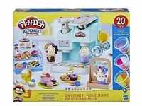 Hasbro F58365L0 - Play-Doh Kitchen, Knetspaß Café mit 20 Accessoires und 8 Dosen,