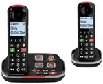 SwissVoice Xtra 2355 Duo Schnurloses Seniorentelefon Anrufbeantworter, Foto-Tasten,