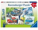 Puzzle Ravensburger Polizeieinsatz 3 X 49 Teile