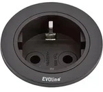 EVOline 159280000900 Einbau-Steckdosenleiste 1fach Schwarz 1St.