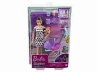 Barbie Skipper Babysitters Inc. Puppe mit Kinderwagen, Baby & Zubehör