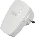 Kopp 170402006 Schutzkontakt-Winkelstecker Kunststoff mit Schalter 230V Wei&szlig; IP20