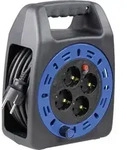 AS Schwabe 16410 Kabeltrommel 10m Schwarz Schutzkontakt-Stecker