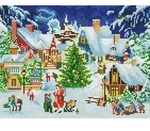 Diamond-Painting-Adventskalender &ndash; Zauberhaftes Winterdorf