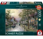 Puzzle Schmidt Spiele Thomas Kinkade: Morgen in der kleinen Stadt 1000 Teile