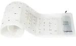 LogiLink ID0018A USB Tastatur Deutsch, QWERTZ Wei&szlig; Faltbar, Spritzwassergesch&uuml;tzt,