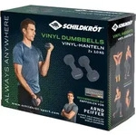 VINYL HANTEL Set, 2x 3,0kg (grey), in 4C-Box,