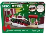 BRIO World - Batterie-Dampflok Weihnachts-Set