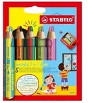 STABILO Aquarellbuntstift woody 3 in 1 duo