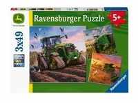 Ravensburger Kinderpuzzle 05173 - John Deere in Aktion - 3x49 Teile Puzzle für