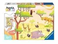 Ravensburger Kinderpuzzle Puzzle&Play 05594 - Safari-Zeit - 2x24 Teile Puzzle für