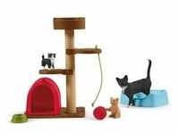 Schleich Farm World 42501 - Spielspaß für niedliche Katzen