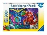 Ravensburger Kinderpuzzle - Weltall Dinos - 200 Teile Puzzle für Kinder ab 8 Jahren