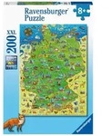 Puzzle Ravensburger Bunte Deutschlandkarte XXL 200 Teile