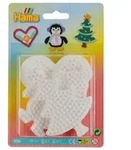 HAMA 3 kl. Stiftplatten, geblistert (Herz, Pinguin, Weihnachtsbaum)